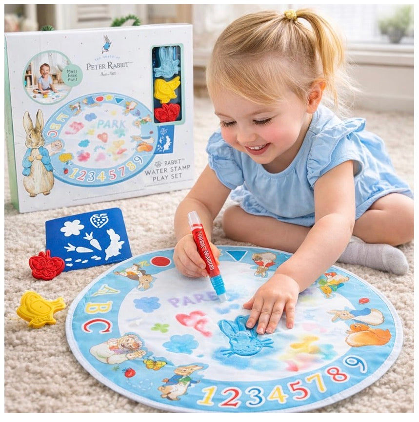 Peter Rabbit Water Stamp Play Set Reusable Water Painting Mat