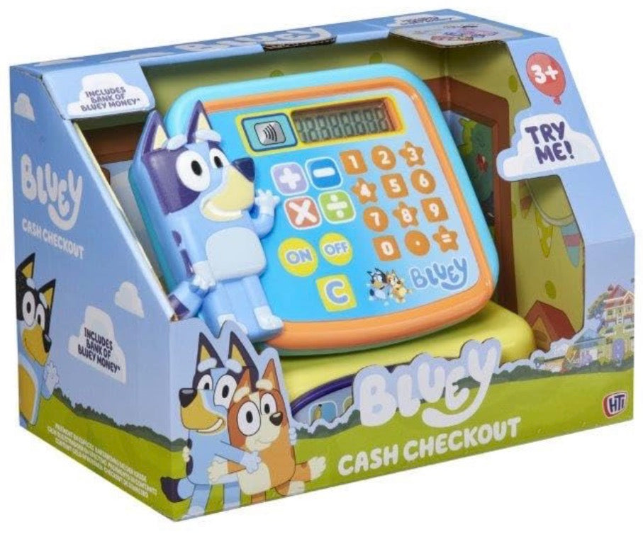 Bluey Interactive Cash Register Role Play Toy Includes Play Money