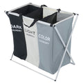 3 compartment washing basket