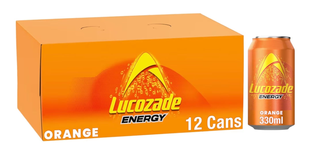 Lucozade Energy Drink Orange x12