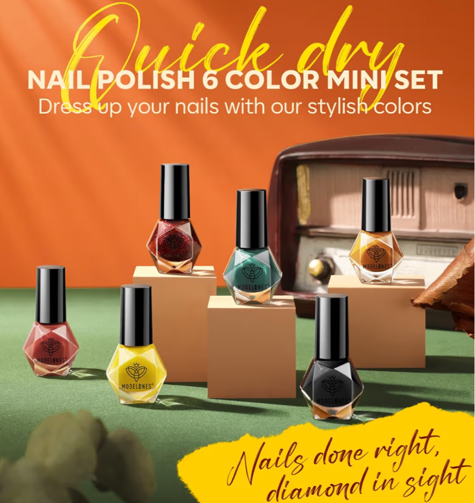 Set 6 Colors Fall Winter Green Nail Varnish
