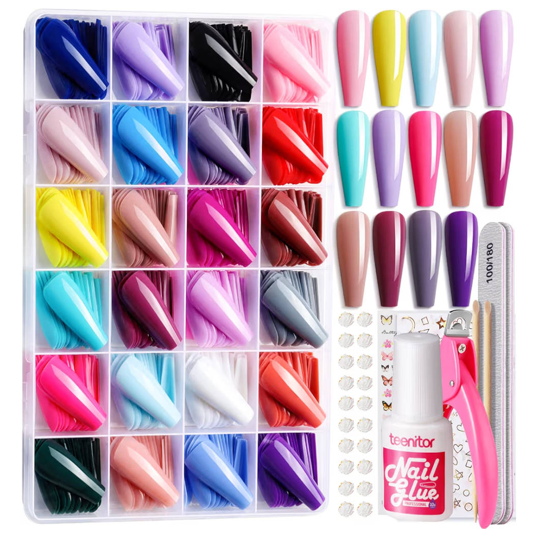 Coffin Press On Nails Full Cover Stick on Nails
