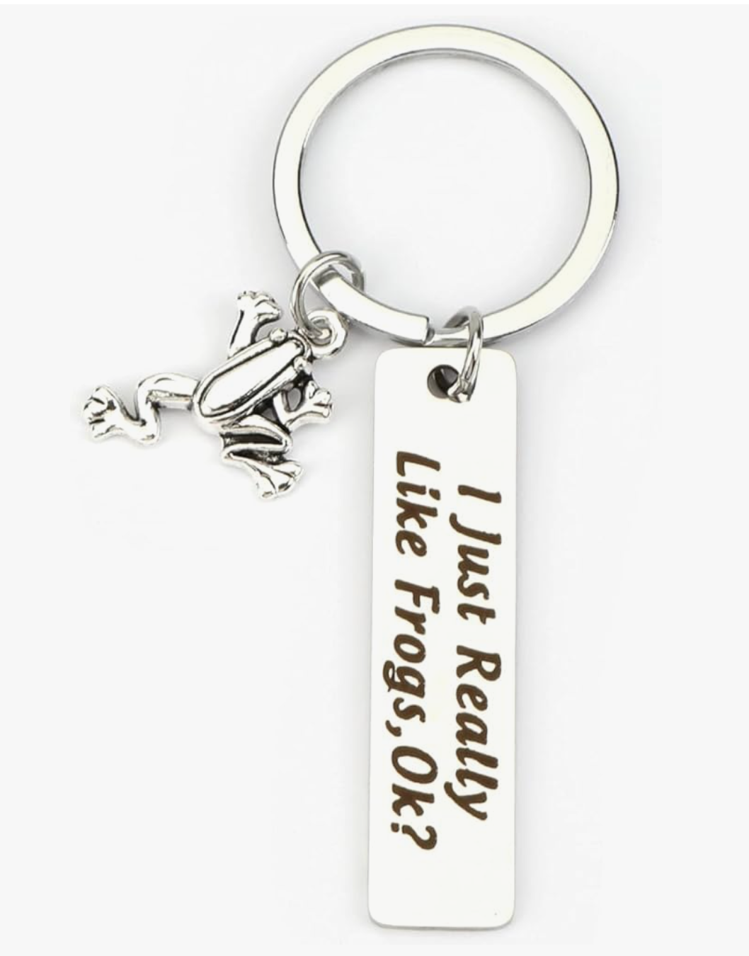 I just really like frogs ok keyring