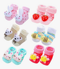 6 pair of girls baby booties