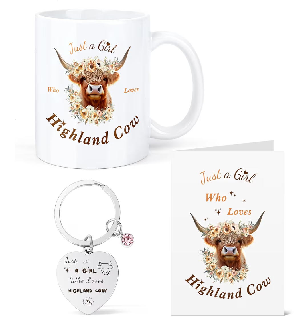 Highland cow birthday bundle