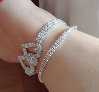 Bling crystal ankle bracelets