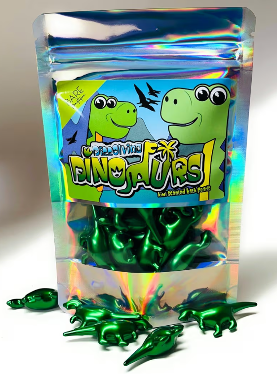 Dinosaurs - 15 x Kiwi Scented Bath Pearls