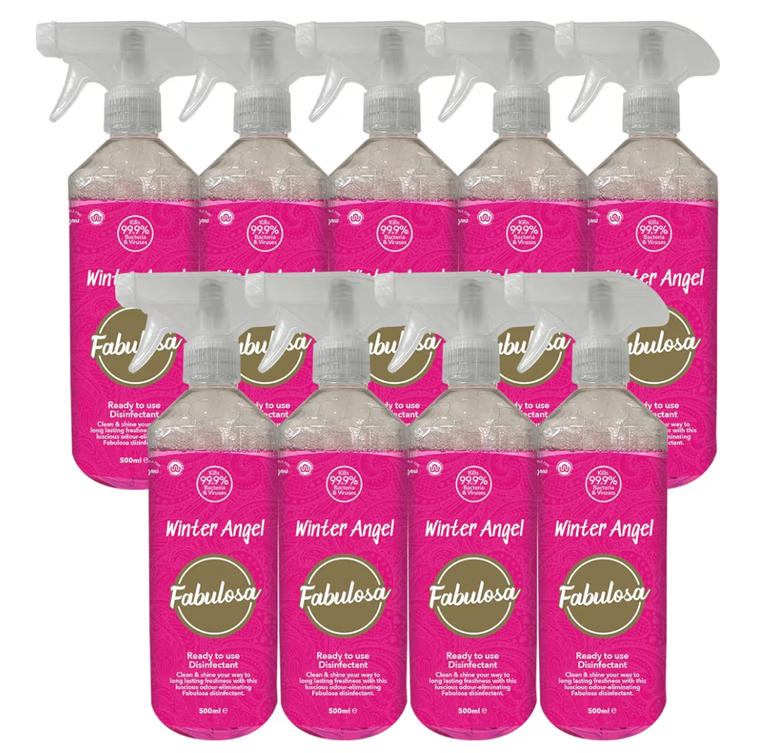 Kitchen Cleaner Disinfectant Trigger Spray with Lasting Fragrance 9 Pack 500ml Winter Angel