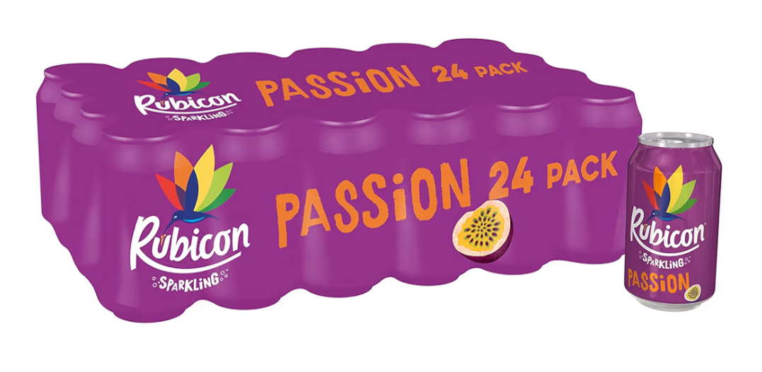 Passion Flavoured Fizzy Drinks 24 pack