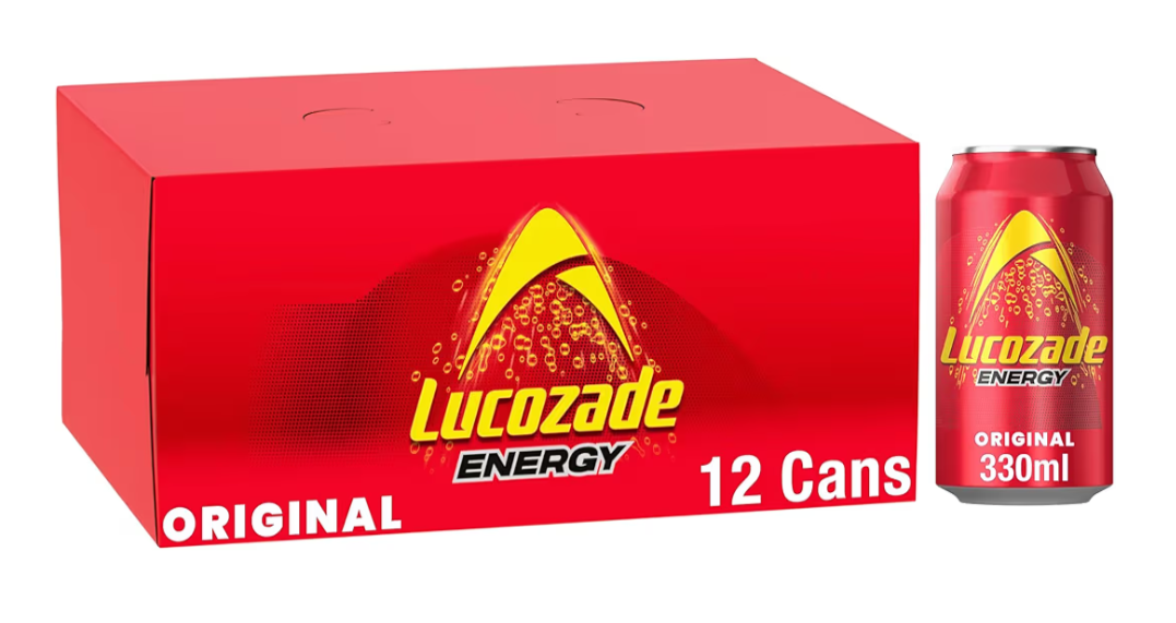 Lucozade Energy Drink Original pack of 12