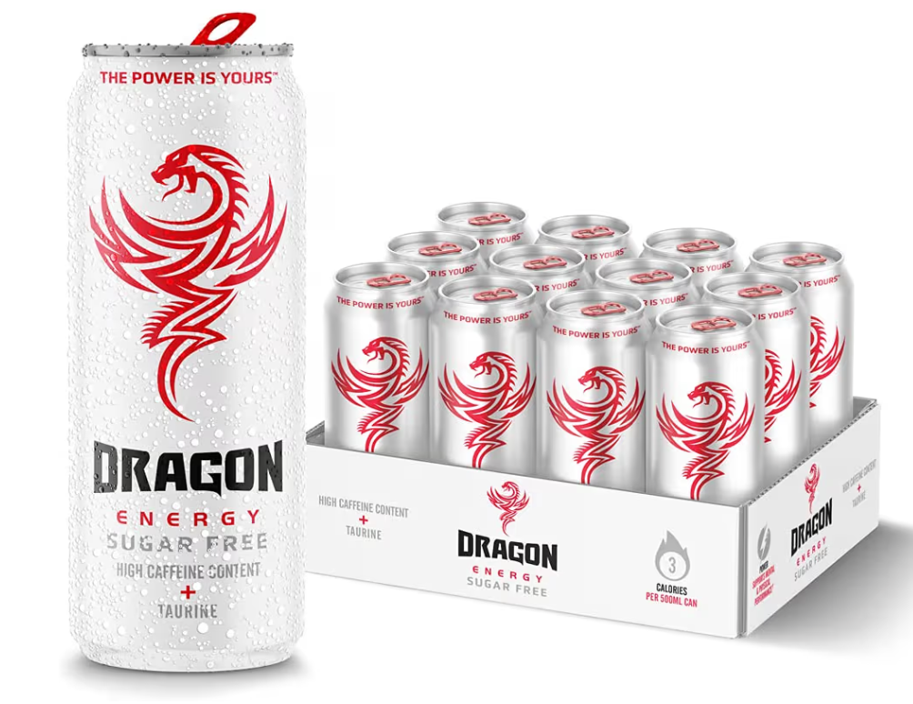 Dragon Energy Sugar Free Energy Drink Pack of 12