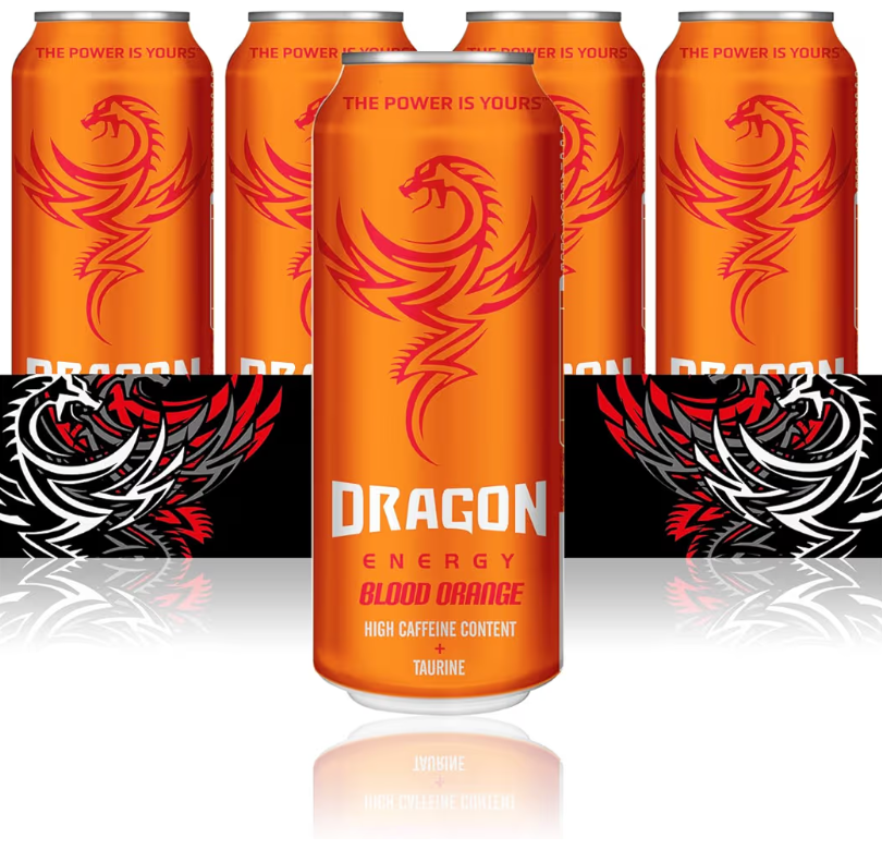 Dragon Energy Blood Orange Energy Drink Pack of 12