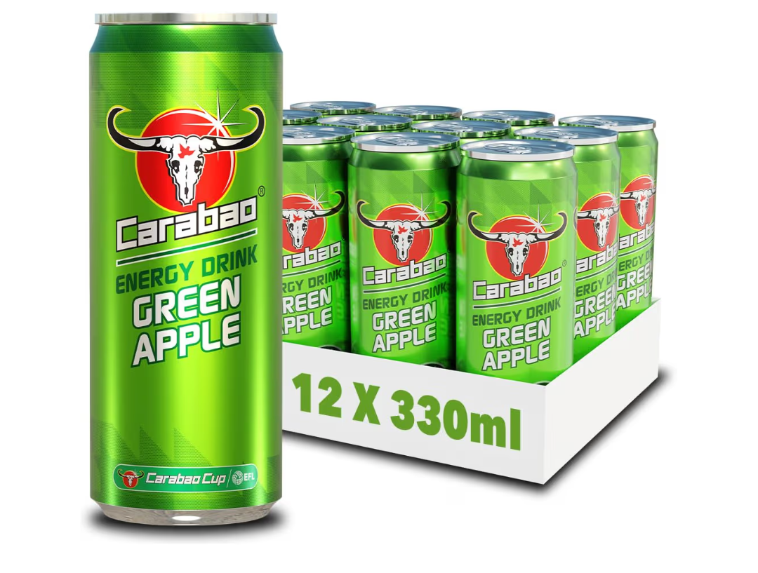 Carabao Energy Drink Green Apple Pack of 12