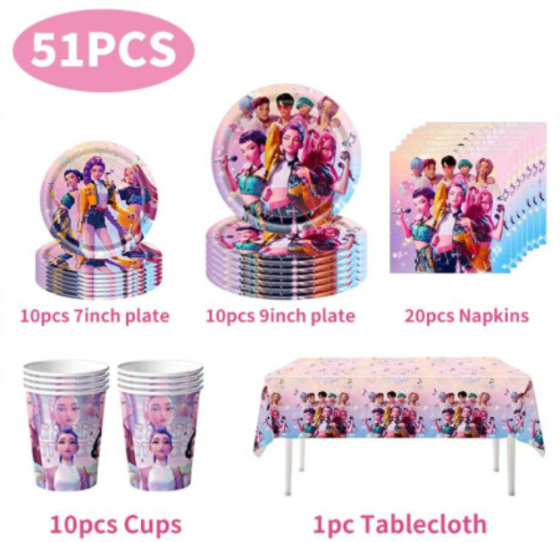 51 piece set KPDH Birthday Decorations