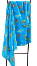 Flannel Fleece Dinosaur Blanket