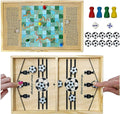 2IN1 TABLE FOOTBALL FAST SLING PUCK GAME SNAKES & LADDERS