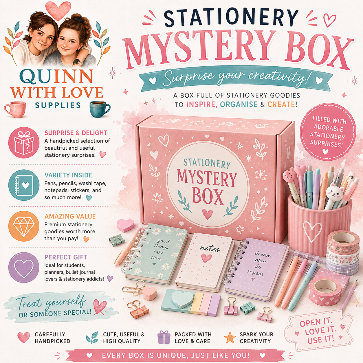 Mystery stationary box