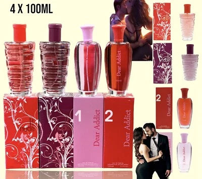 4 x 100ml woman’s perfume Eau De Perfume Spray Gift Pack Women Fragrance Set
