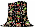 Frog mushroom throw