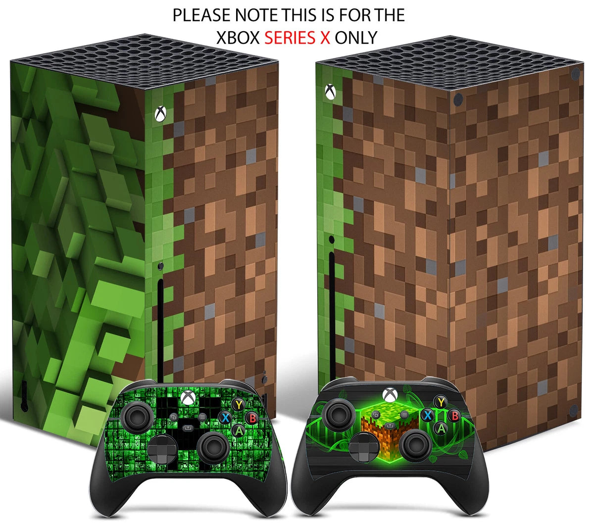 BROWN PIXELS Xbox SERIES X Skin Decal Vinyl Console Wrap