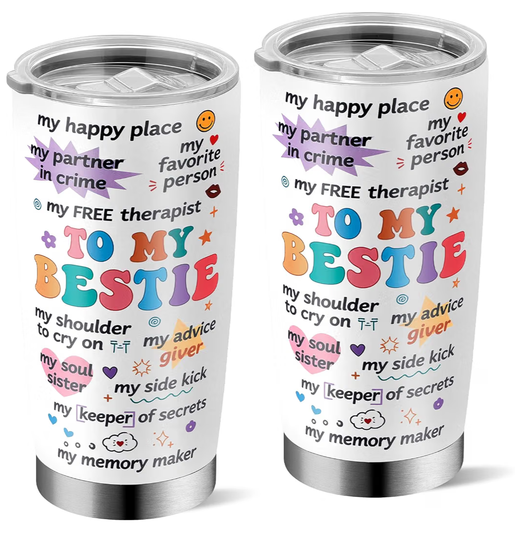 To my bestie stainless steel tumbler