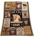Highland cow throw