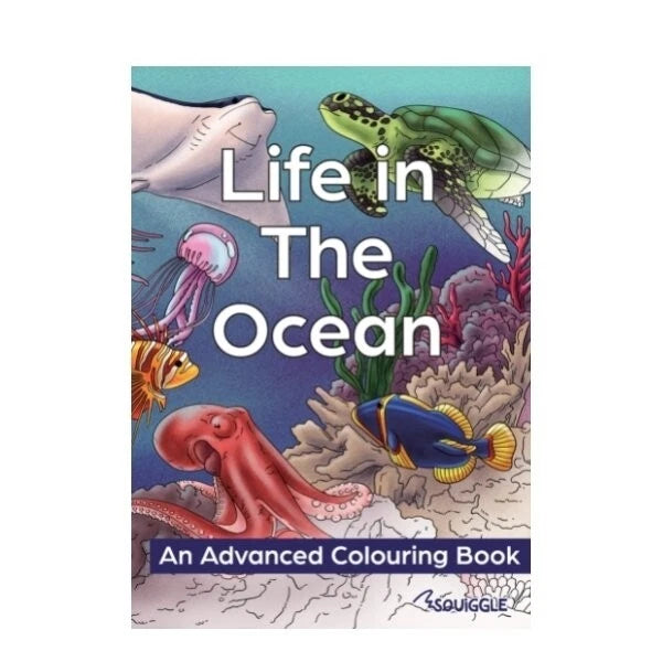 Ocean life colouring book