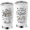 Book lover stainless steel tumbler