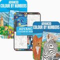 3 x Advanced Colour by Numbers Books