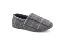 Mens Checked Slip on Luxury Slippers