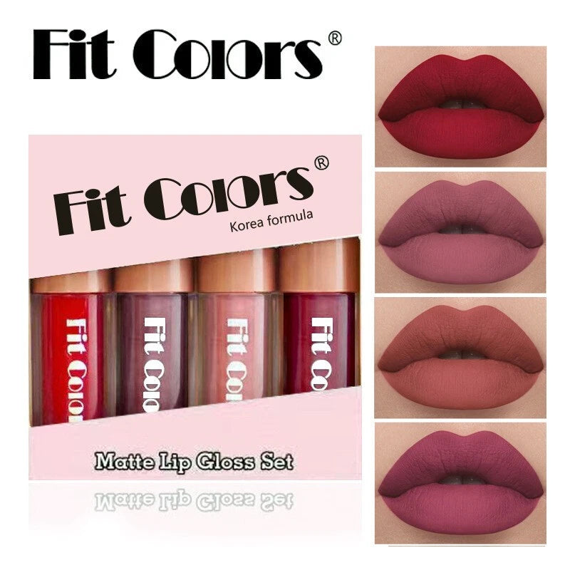 4 PCS/Set Long Lasting Lip Gloss
