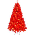6FT LED Christmas Tree Artificial 100 Warm Lights Xmas Tree