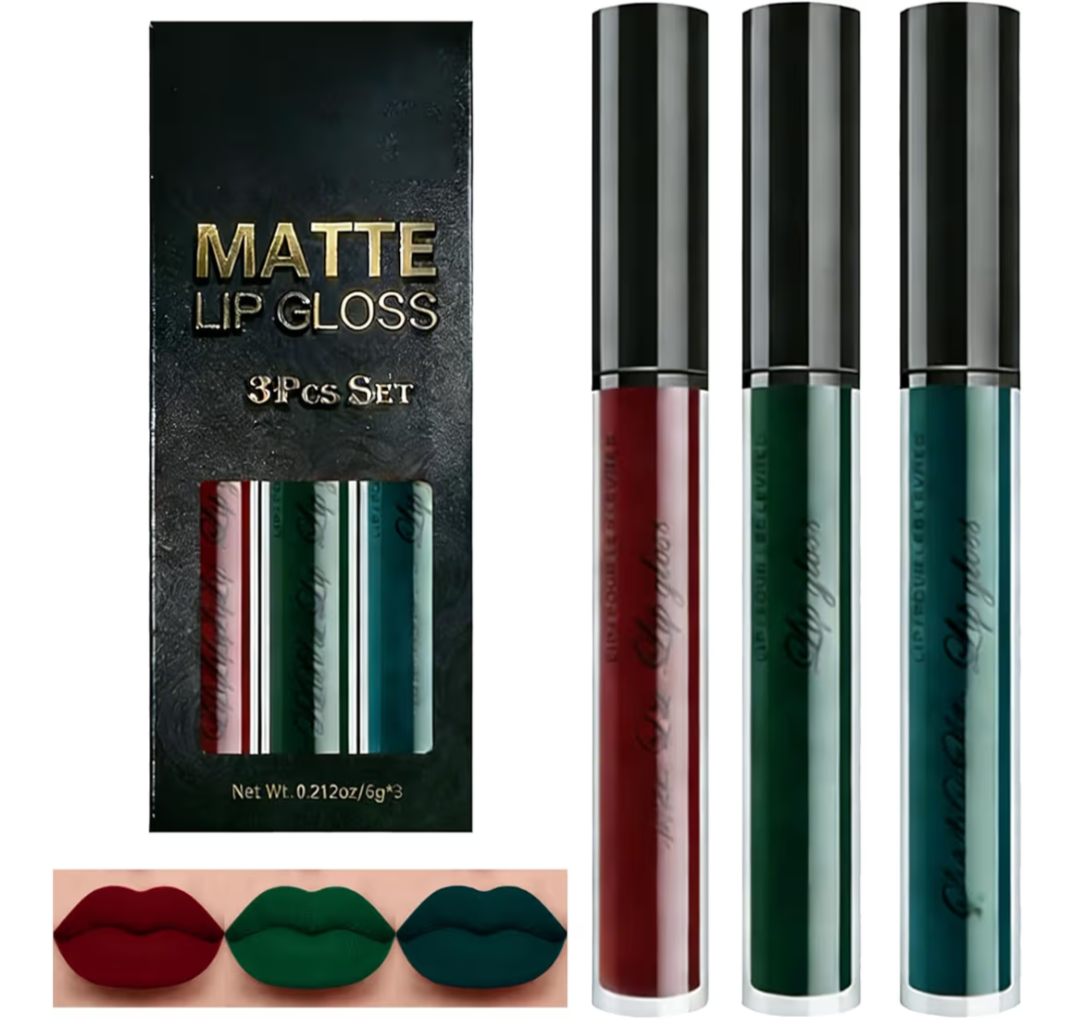 Matte Lip Gloss Set 3-Piece Collection