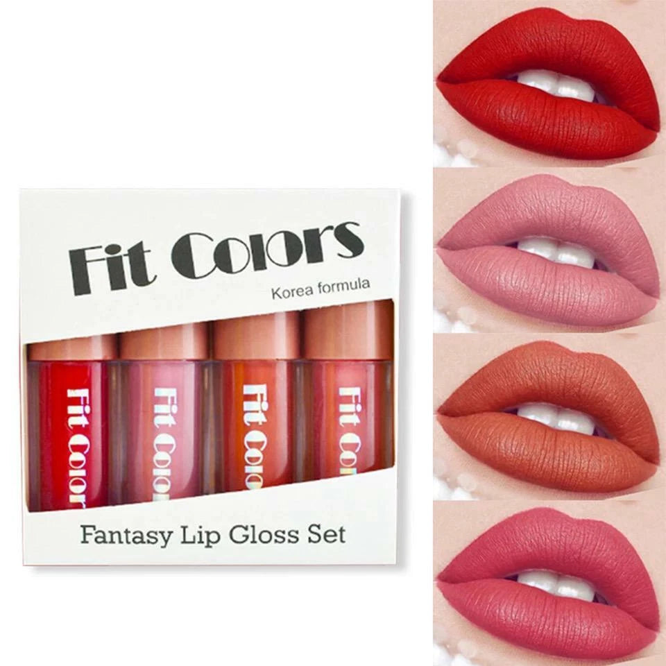 4 PCS/Set Long Lasting Lip Gloss