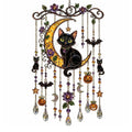 Halloween Black Cat Acrylic Crystal Wind Chime