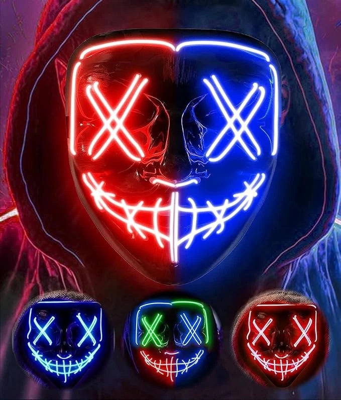 LED Halloween mask
