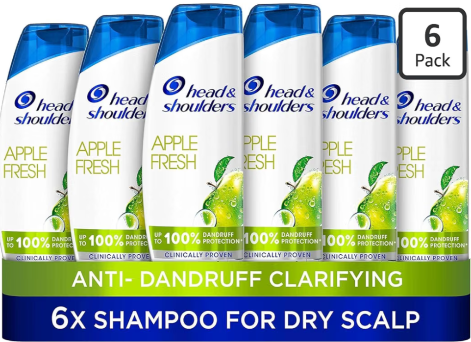 Head & Shoulders Apple Fresh Anti Dandruff Shampoo for Daily Use 6x250ml