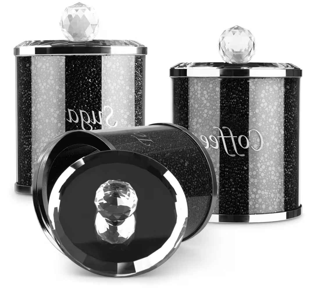 Tea coffee sugar containers