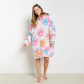 Slogan Candy Hearts Hoodie Blanket