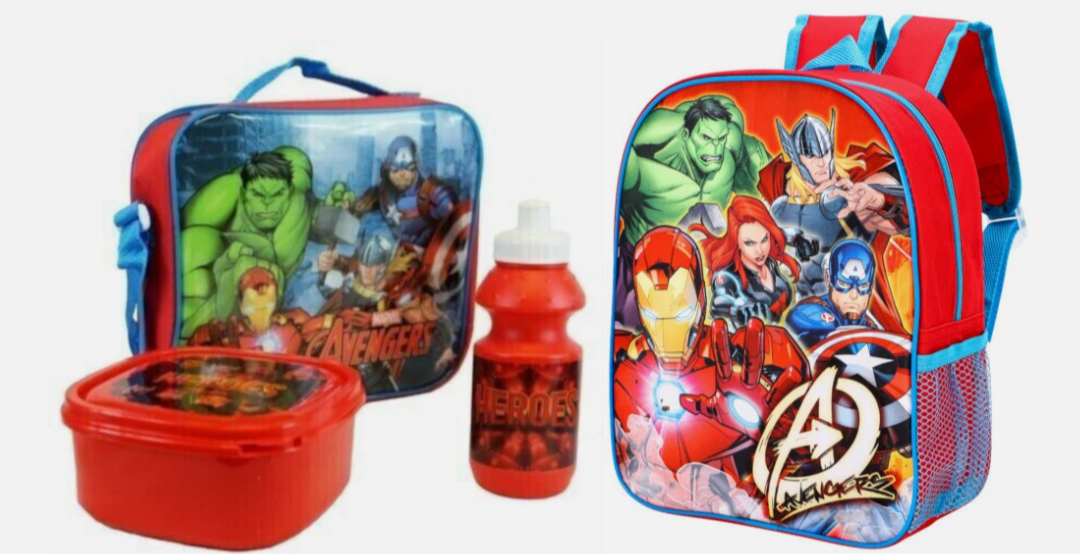 Character back to school back pack 4 piece set