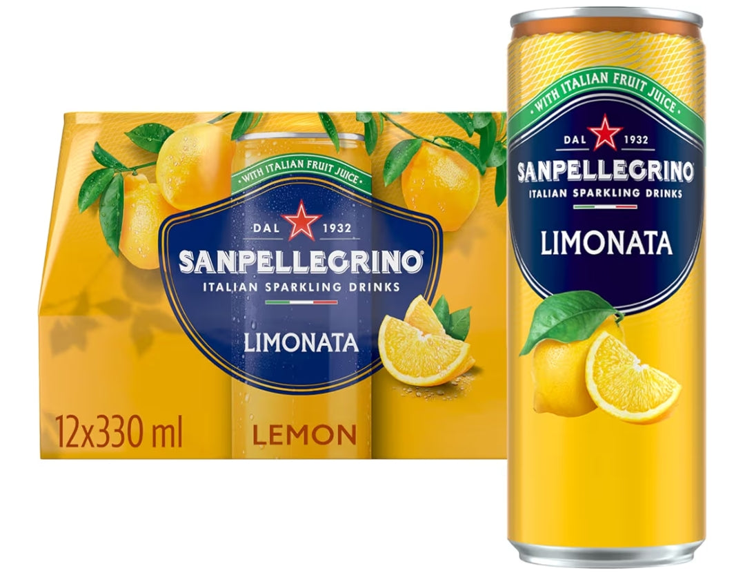 Lemon Canned Soft Drink x12