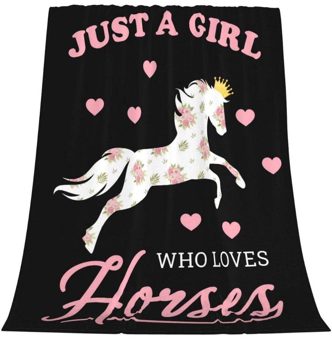 Horses throw