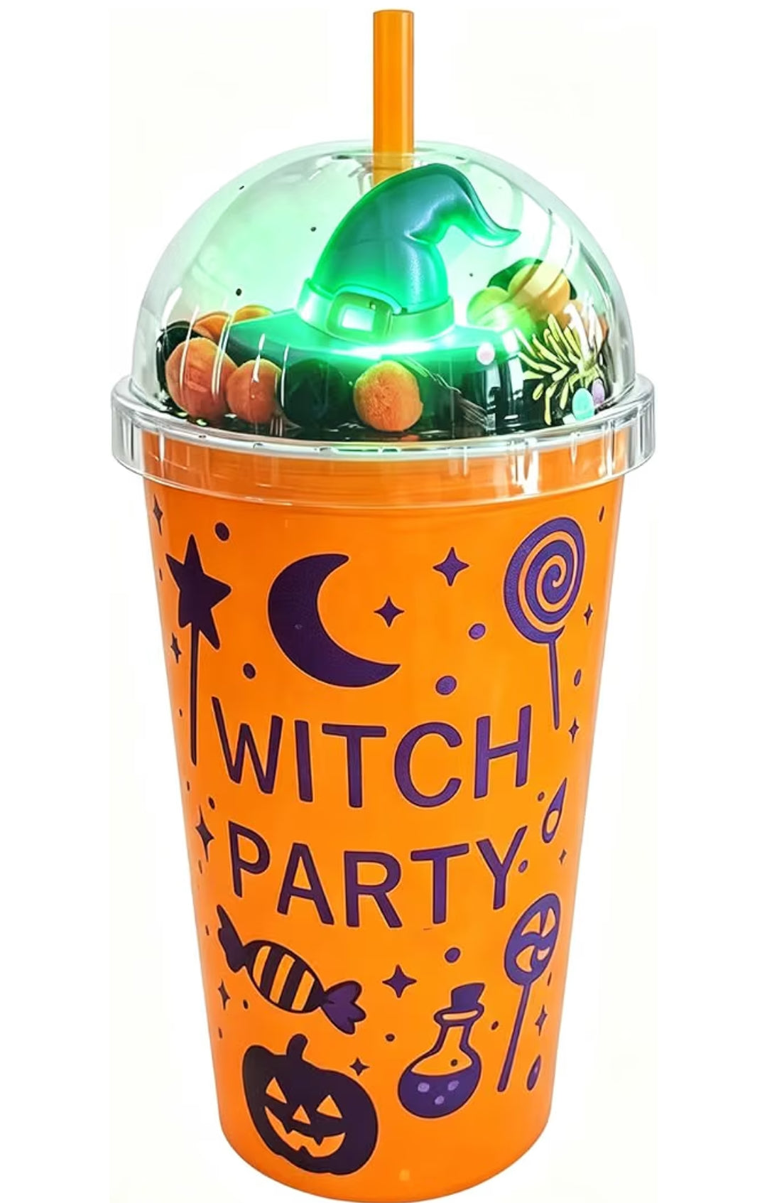 Halloween Light Up Reusable Tumbler