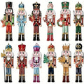 24 Pcs Nutcracker Soldiers Wooden Christmas Tree Decorations