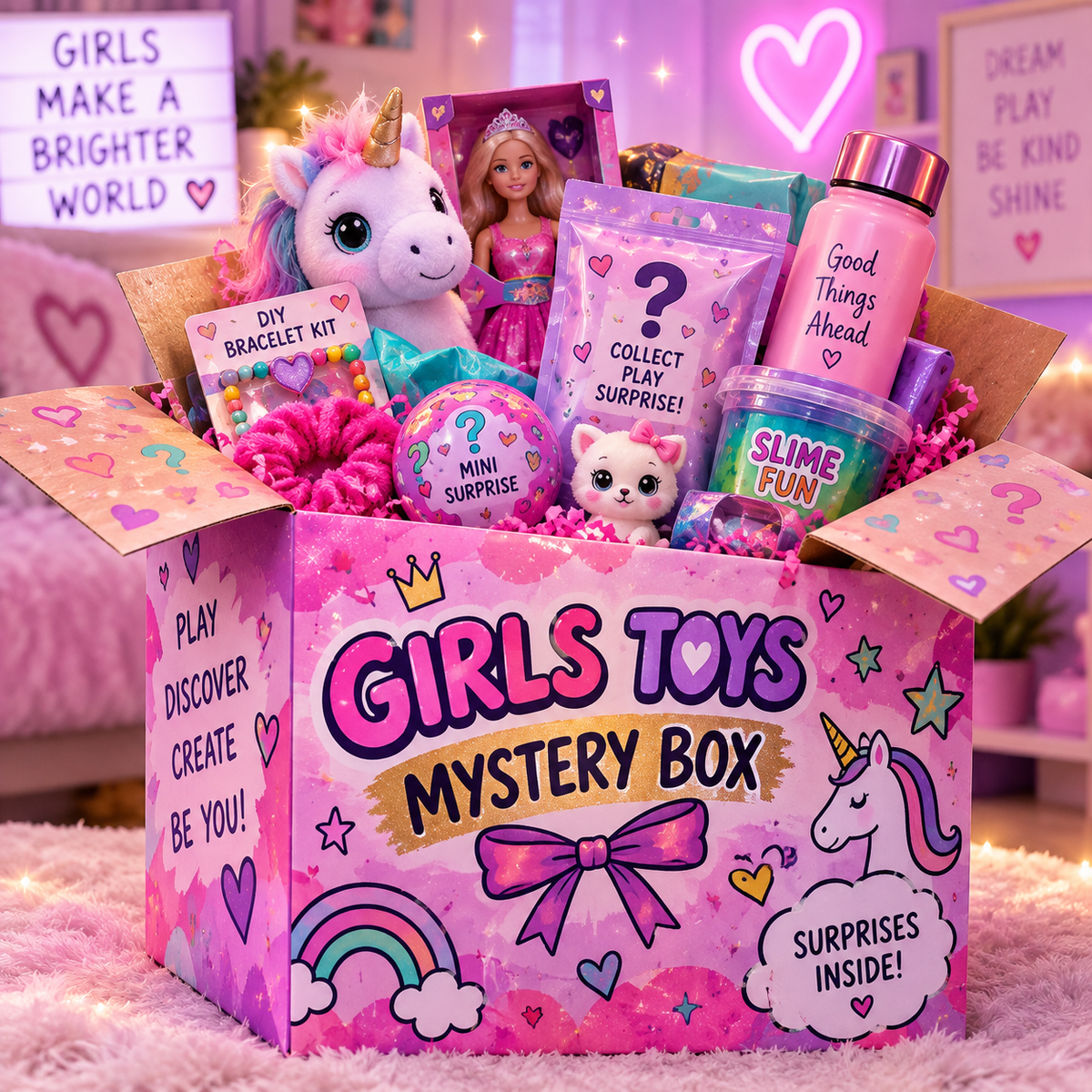 Girls toys mystery box