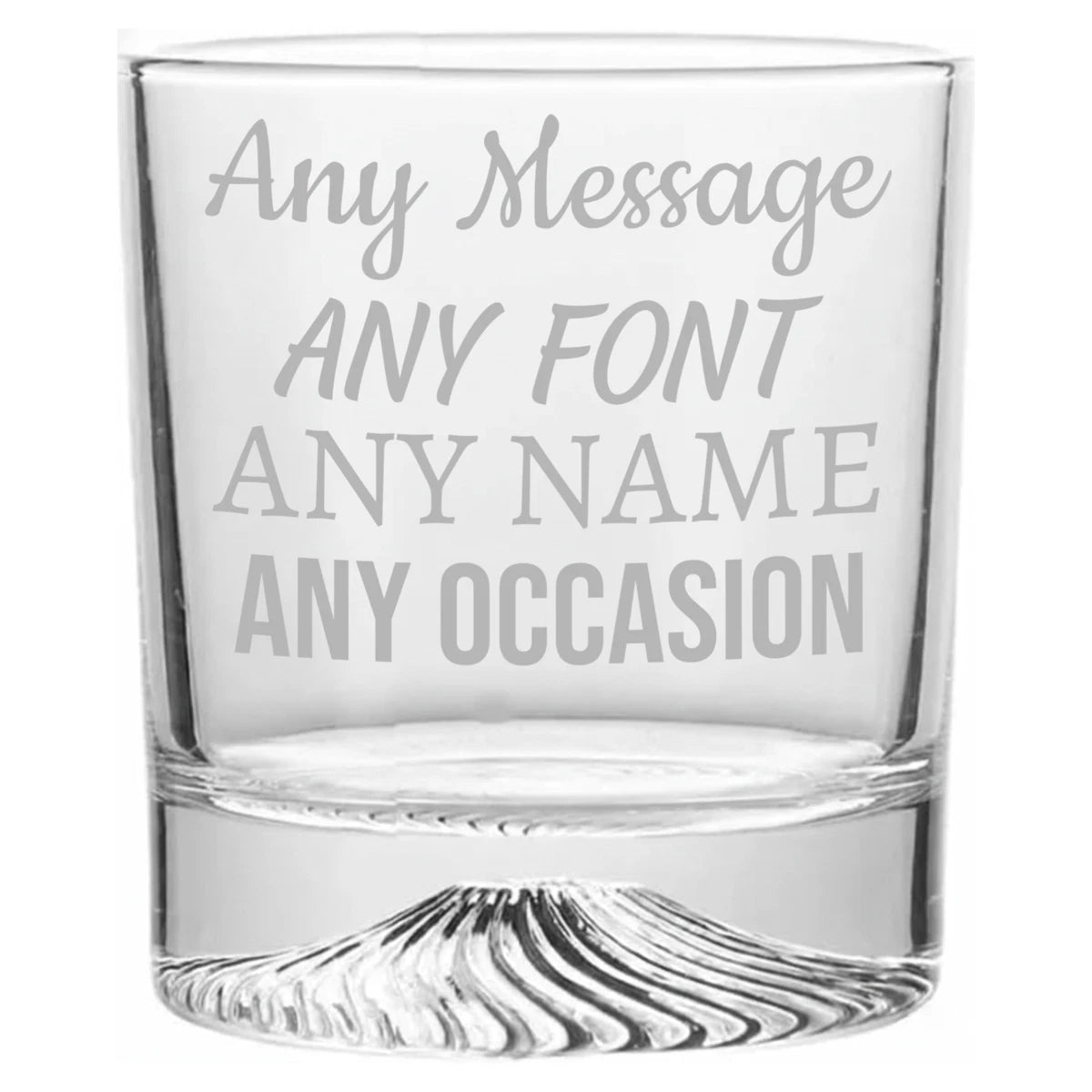 Personalised whisky glass