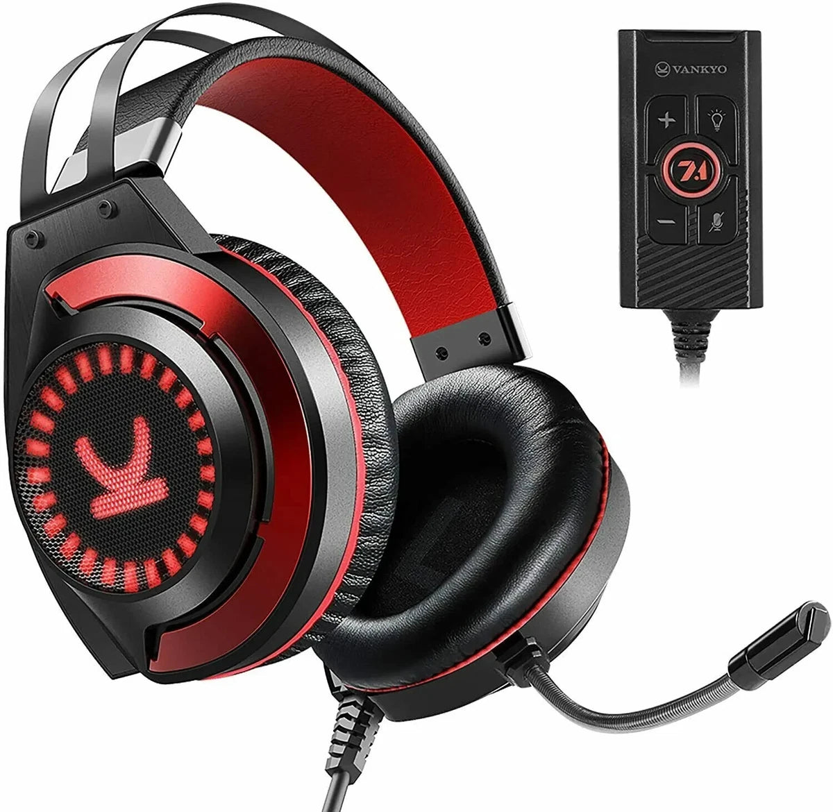Red Wireless Sensory Bass & Personal Sound Gaming Headphones
