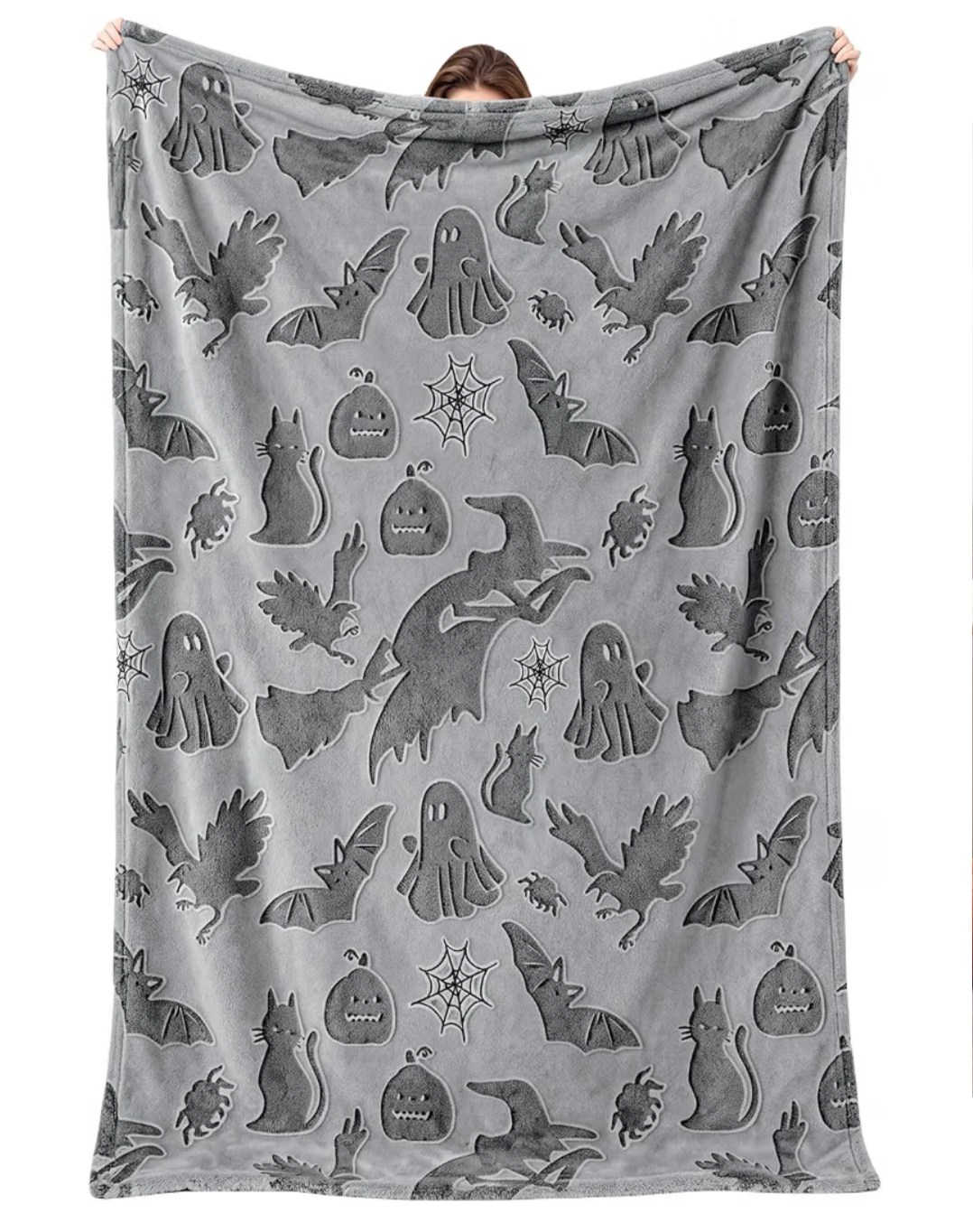 Glow in the dark Halloween throw