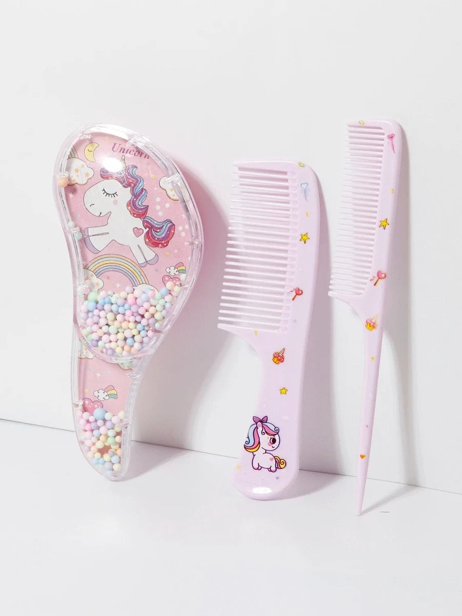 3PCS Cartoon Hair Comb Set
