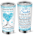 To my sister stainless steel tumbler